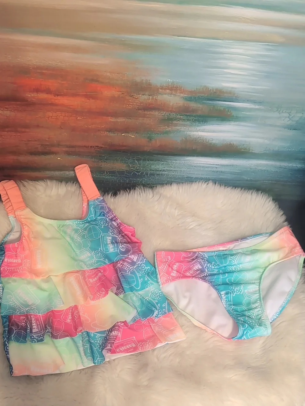 Justice Bazooka Logo 2 Piece Takini M/10